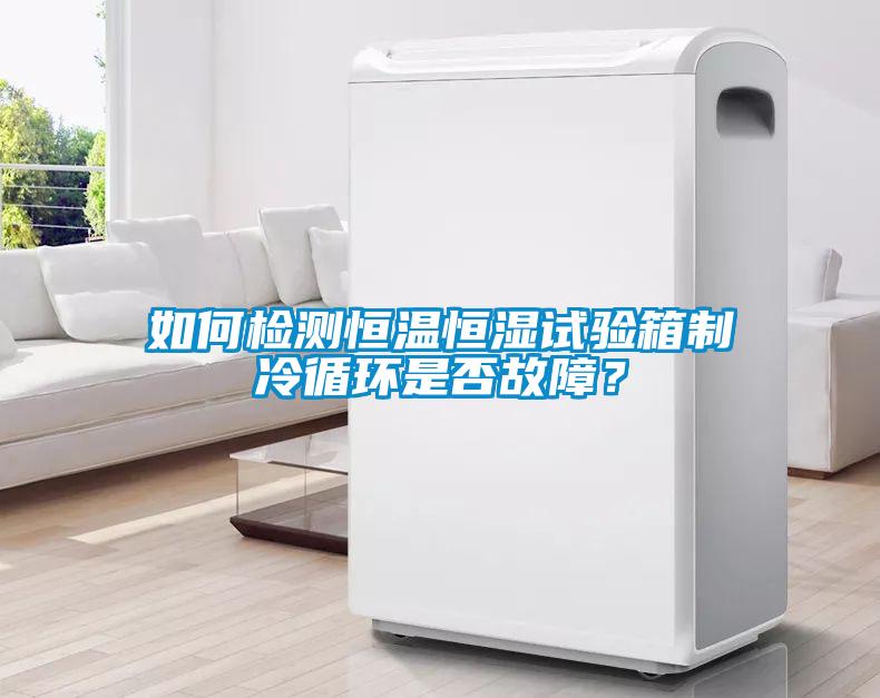 如何檢測(cè)恒溫恒濕試驗(yàn)箱制冷循環(huán)是否故障？