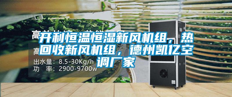 開利恒溫恒濕新風(fēng)機組，熱回收新風(fēng)機組，德州凱億空調(diào)廠家