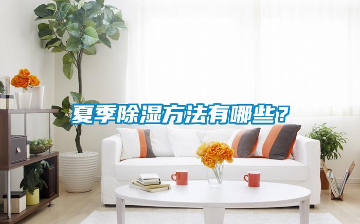 夏季除濕方法有哪些？