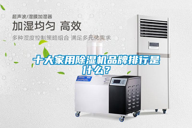 十大家用除濕機品牌排行是什么？