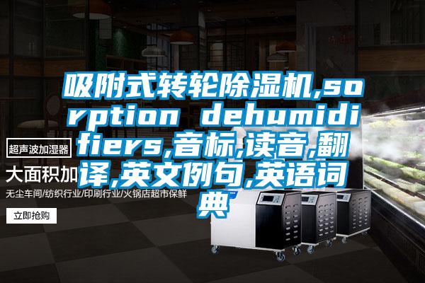 吸附式轉(zhuǎn)輪除濕機,sorption dehumidifiers,音標,讀音,翻譯,英文例句,英語詞典