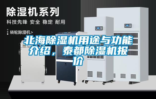 北海除濕機用途與功能介紹，泰都除濕機報價