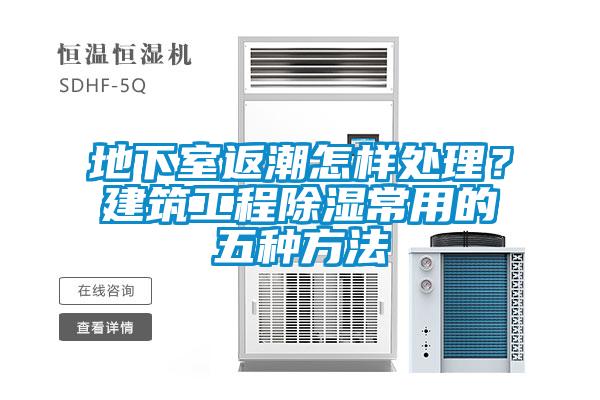 地下室返潮怎樣處理？建筑工程除濕常用的五種方法