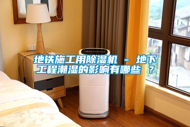 地鐵施工用除濕機 - 地下工程潮濕的影響有哪些 ？