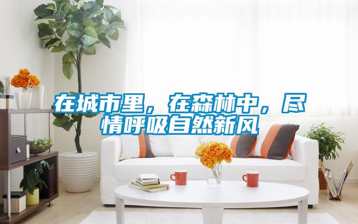 在城市里，在森林中，盡情呼吸自然新風(fēng)