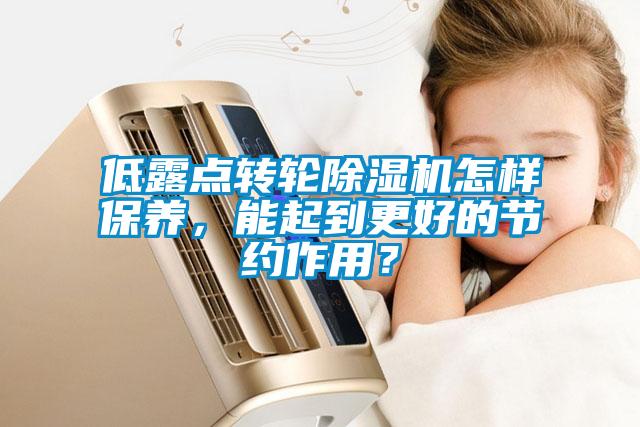 低露點(diǎn)轉(zhuǎn)輪除濕機(jī)怎樣保養(yǎng)，能起到更好的節(jié)約作用？