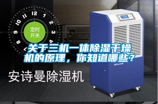 關(guān)于三機(jī)一體除濕干燥機(jī)的原理，你知道哪些？