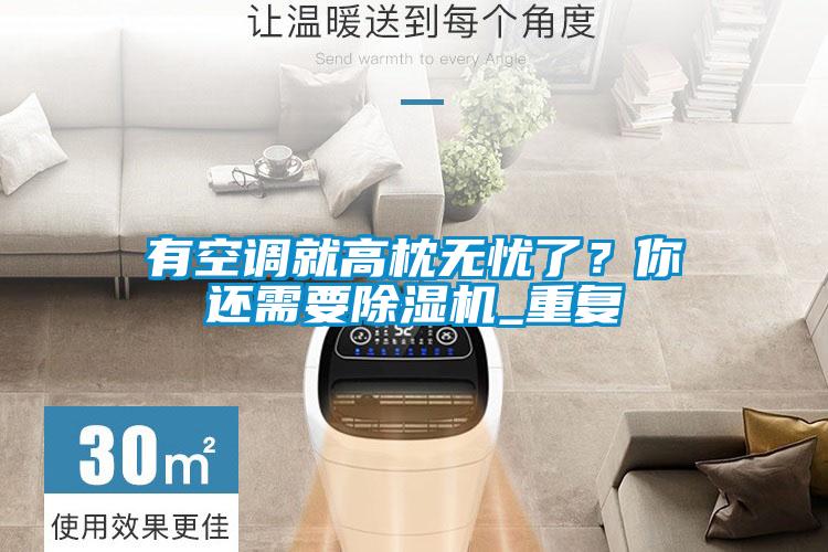 有空調就高枕無憂了？你還需要除濕機_重復