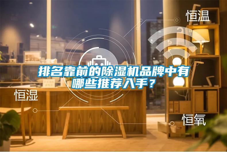 排名靠前的除濕機品牌中有哪些推薦入手？