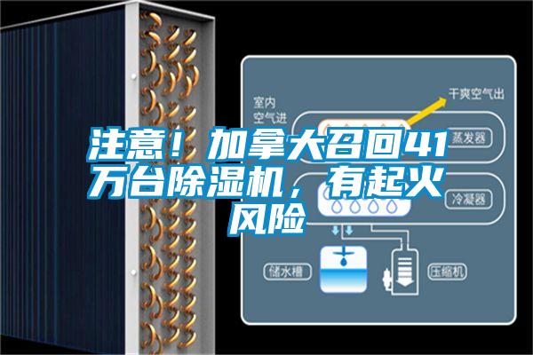 注意！加拿大召回41萬(wàn)臺(tái)除濕機(jī)，有起火風(fēng)險(xiǎn)