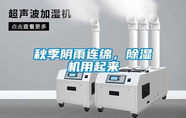 秋季陰雨連綿，除濕機用起來