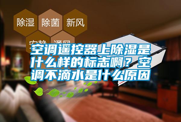 空調(diào)遙控器上除濕是什么樣的標志啊？空調(diào)不滴水是什么原因
