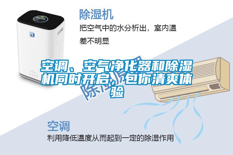 空調(diào)、空氣凈化器和除濕機(jī)同時(shí)開啟，包你清爽體驗(yàn)