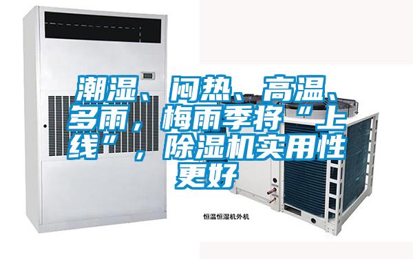 潮濕、悶熱、高溫、多雨，梅雨季將“上線”，除濕機實用性更好