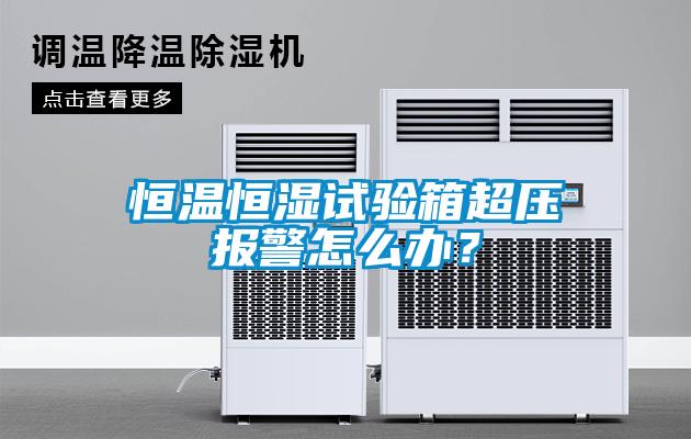 恒溫恒濕試驗箱超壓報警怎么辦？