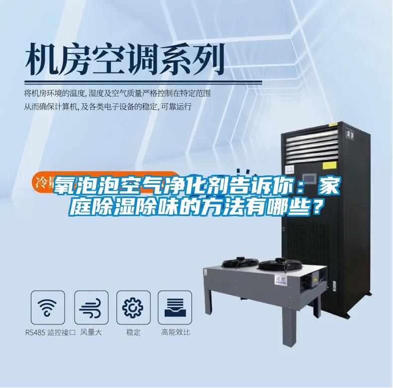氧泡泡空氣凈化劑告訴你：家庭除濕除味的方法有哪些？