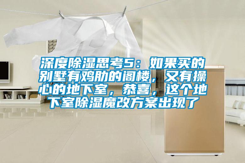 深度除濕思考5：如果買的別墅有雞肋的閣樓，又有操心的地下室，恭喜，這個地下室除濕魔改方案出現(xiàn)了