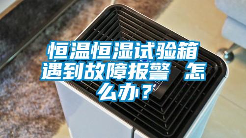 恒溫恒濕試驗(yàn)箱遇到故障報(bào)警 怎么辦？