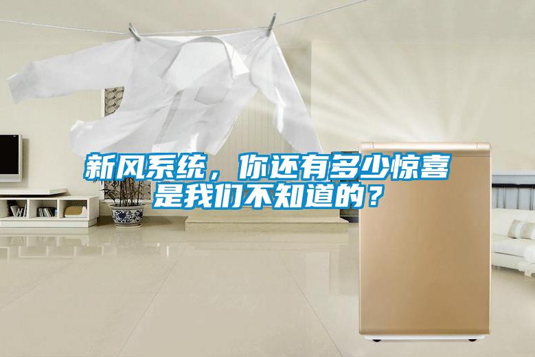 新風(fēng)系統(tǒng)，你還有多少驚喜是我們不知道的？