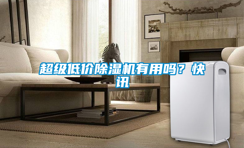 超級(jí)低價(jià)除濕機(jī)有用嗎？快訊