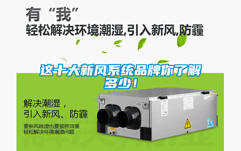 這十大新風(fēng)系統(tǒng)品牌你了解多少！