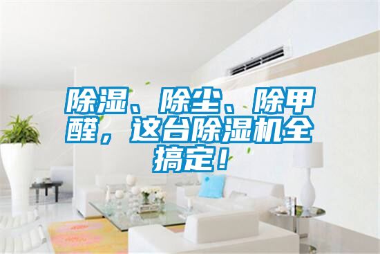 除濕、除塵、除甲醛，這臺除濕機全搞定！