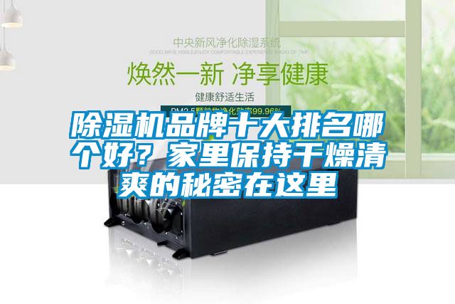 除濕機(jī)品牌十大排名哪個(gè)好？家里保持干燥清爽的秘密在這里