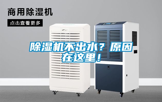 除濕機不出水？原因在這里！