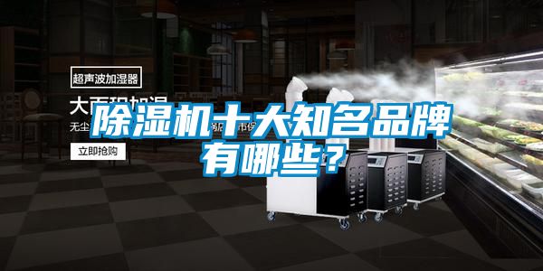 除濕機(jī)十大知名品牌有哪些？