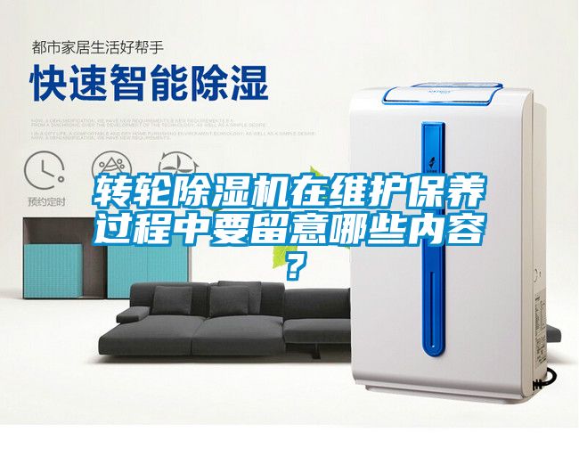 轉(zhuǎn)輪除濕機在維護保養(yǎng)過程中要留意哪些內(nèi)容？