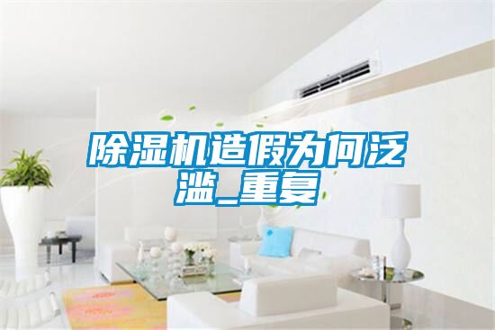 除濕機造假為何泛濫_重復(fù)