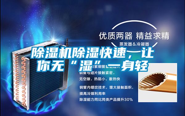 除濕機(jī)除濕快速，讓你無“濕”一身輕